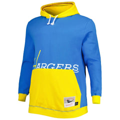 Los Angeles Chargers Big & Tall Big Face Pullover Hoodie - Powder Blue/Gold for sale