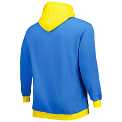 Los Angeles Chargers Big & Tall Big Face Pullover Hoodie - Powder Blue/Gold for sale
