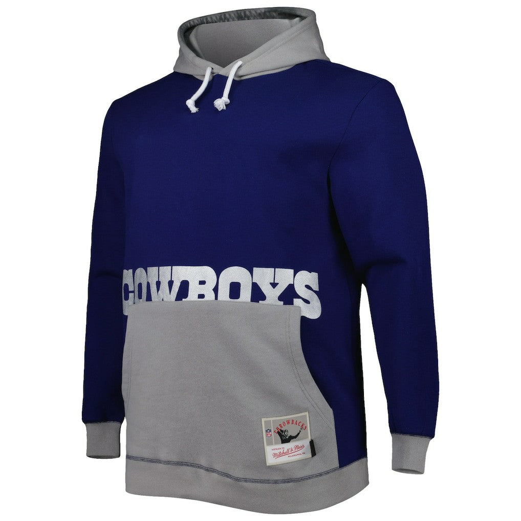 Dallas Cowboys Big & Tall Big Face Pullover Hoodie - Navy/Silver for sale