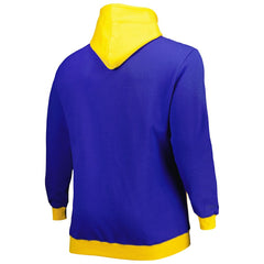 Los Angeles Rams Big & Tall Big Face Pullover Hoodie - Royal/Gold on sale