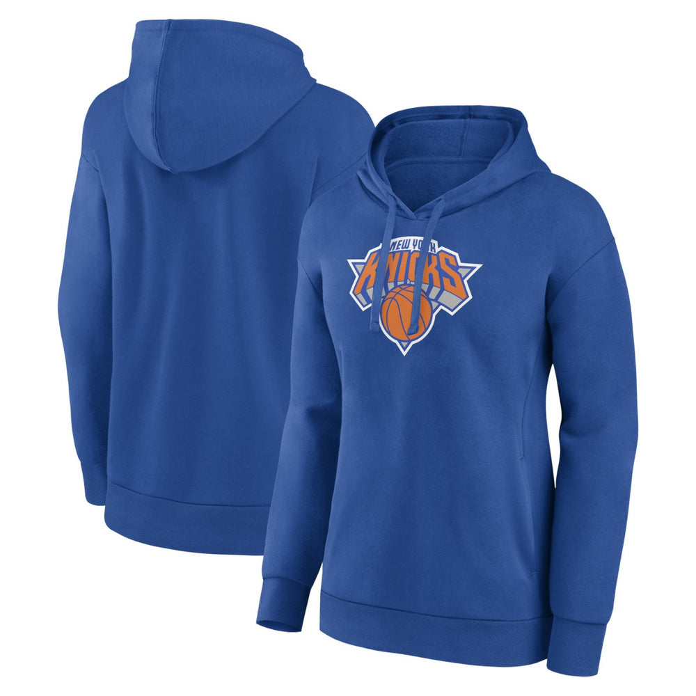 New York Knicks Women's Primary Logo Pullover Hoodie - Royal on sale