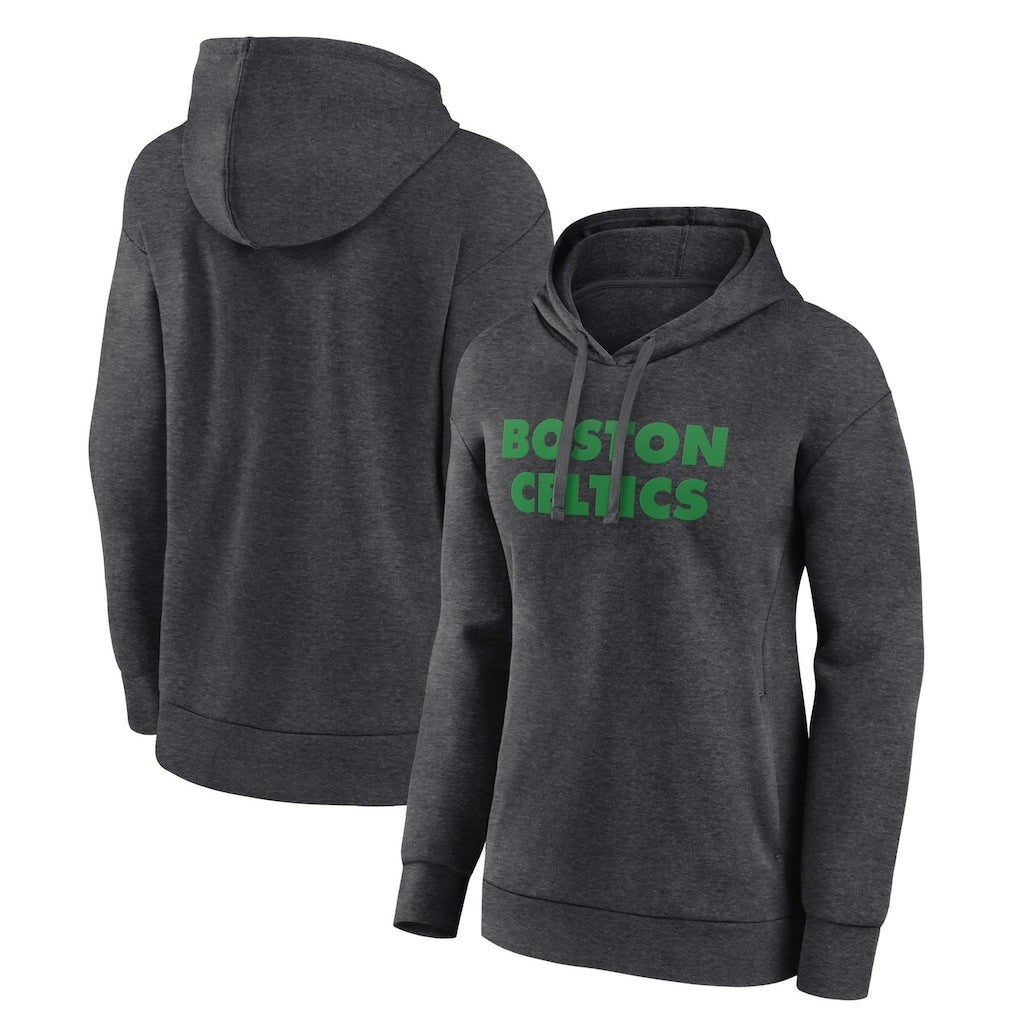 Boston Celtics Women's Wordmark Alt Pullover Hoodie - Charcoal on sale