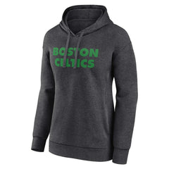 Boston Celtics Women's Wordmark Alt Pullover Hoodie - Charcoal on sale