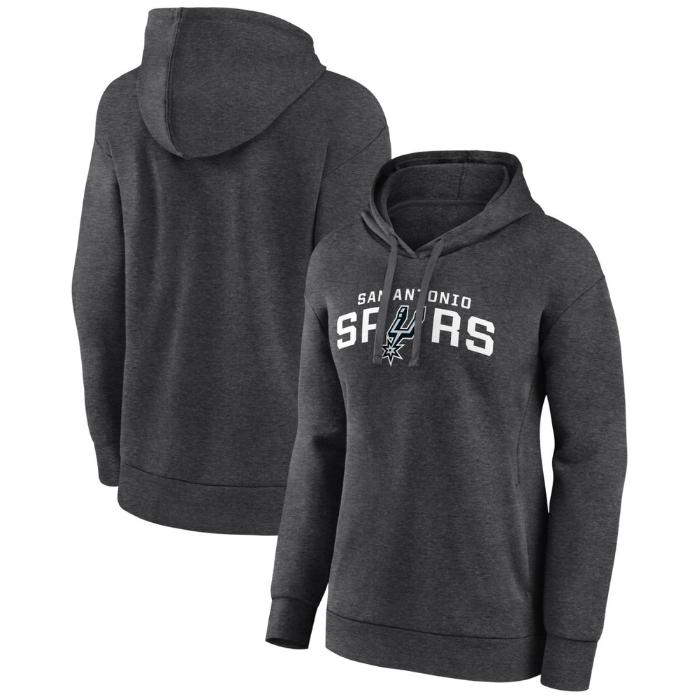 San Antonio Spurs Women's Wordmark Alt Pullover Hoodie - Charcoal shop