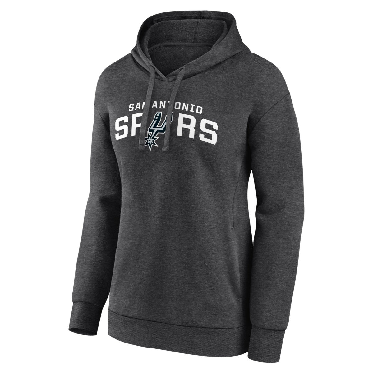 San Antonio Spurs Women's Wordmark Alt Pullover Hoodie - Charcoal shop