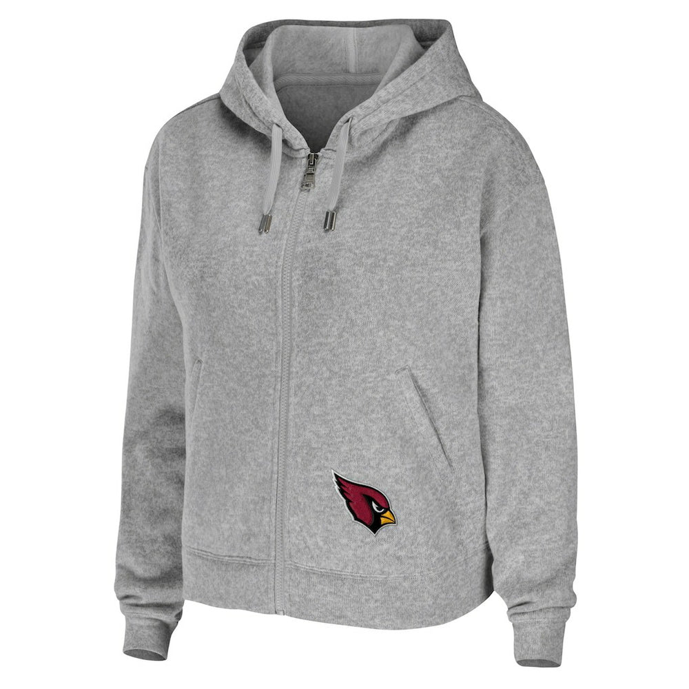 Arizona Cardinals WEAR by Erin Andrews Women's Team Full-Zip Hoodie - Heathered Gray outlet