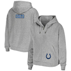 Indianapolis Colts WEAR by Erin Andrews Women's Team Full-Zip Hoodie - Heathered Gray discount