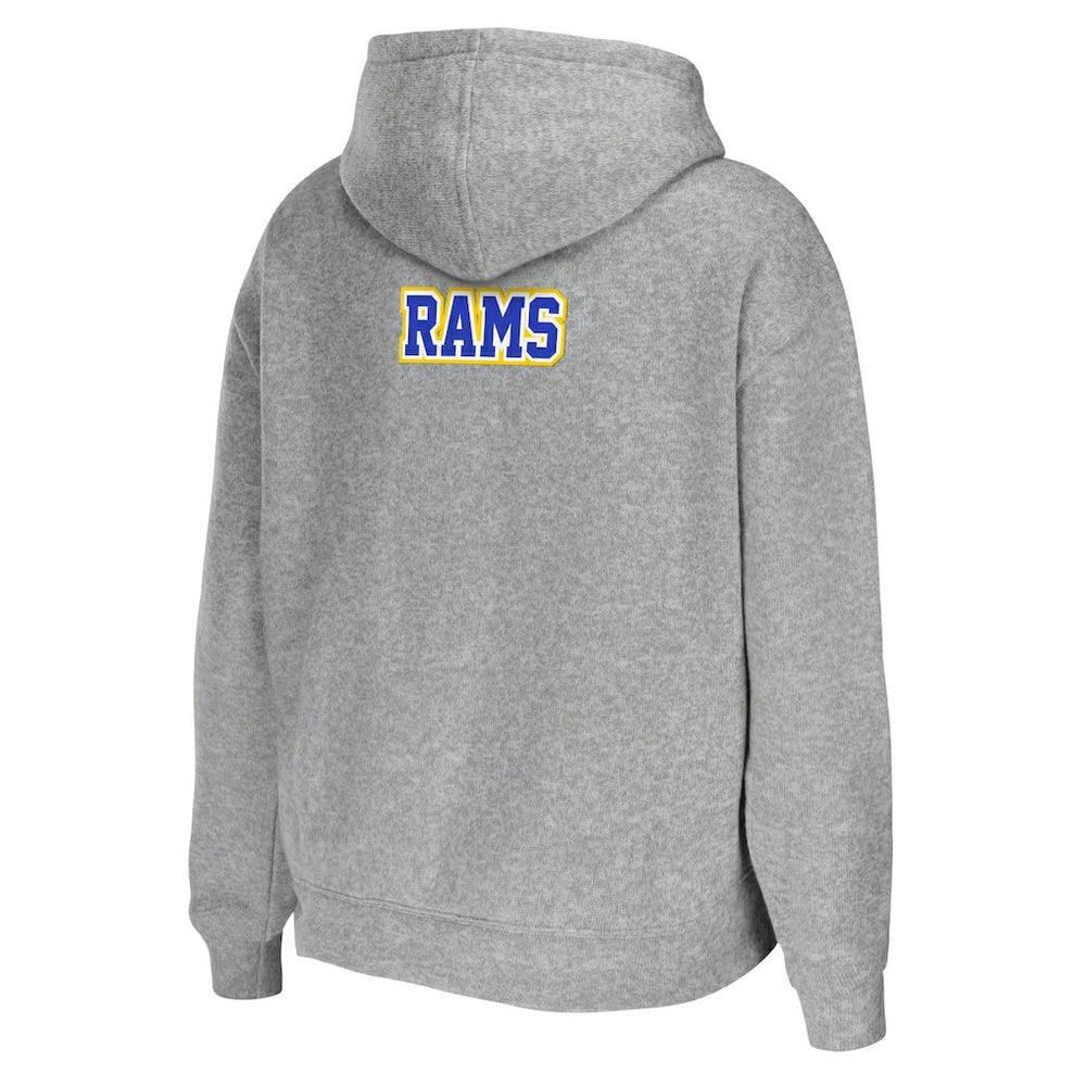 Los Angeles Rams WEAR by Erin Andrews Women's Team Full-Zip Hoodie - Heathered Gray online