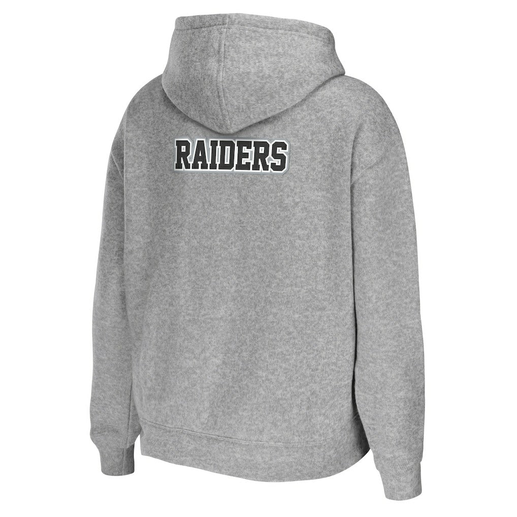 Las Vegas Raiders WEAR by Erin Andrews Women's Team Full-Zip Hoodie - Heathered Gray cheap