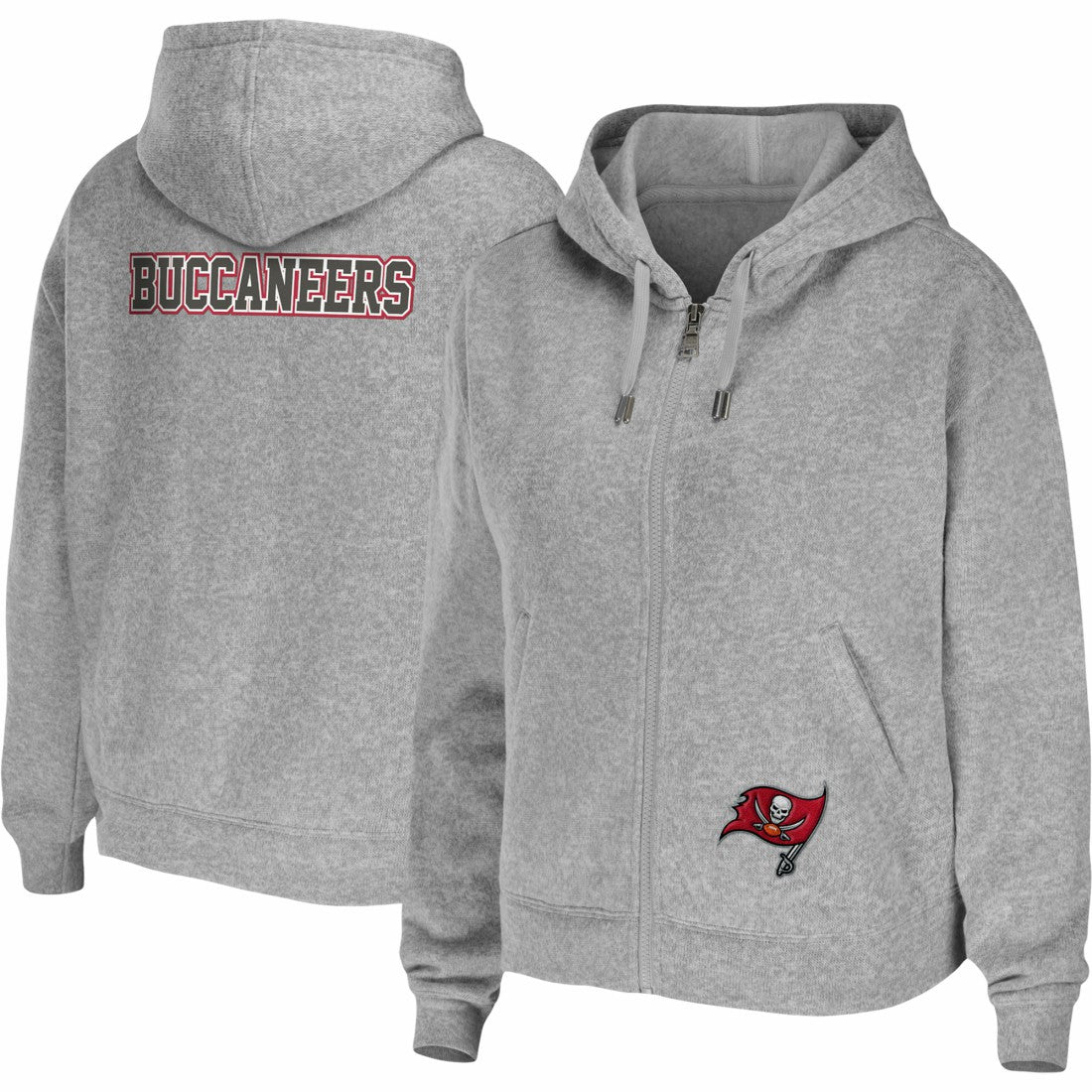 Tampa Bay Buccaneers WEAR by Erin Andrews Women's Team Full-Zip Hoodie - Heathered Gray online