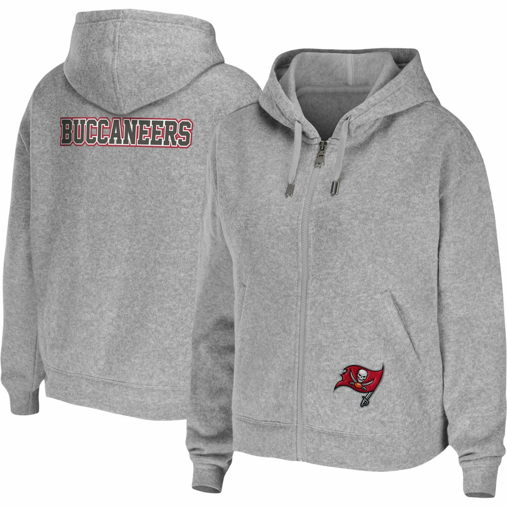 Tampa Bay Buccaneers WEAR by Erin Andrews Women's Team Full-Zip Hoodie - Heathered Gray online