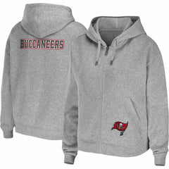 Tampa Bay Buccaneers WEAR by Erin Andrews Women's Team Full-Zip Hoodie - Heathered Gray online