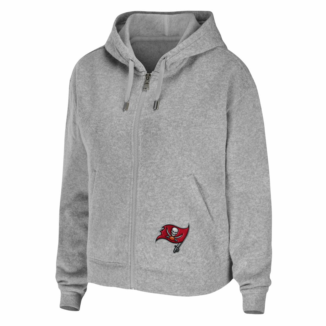 Tampa Bay Buccaneers WEAR by Erin Andrews Women's Team Full-Zip Hoodie - Heathered Gray online