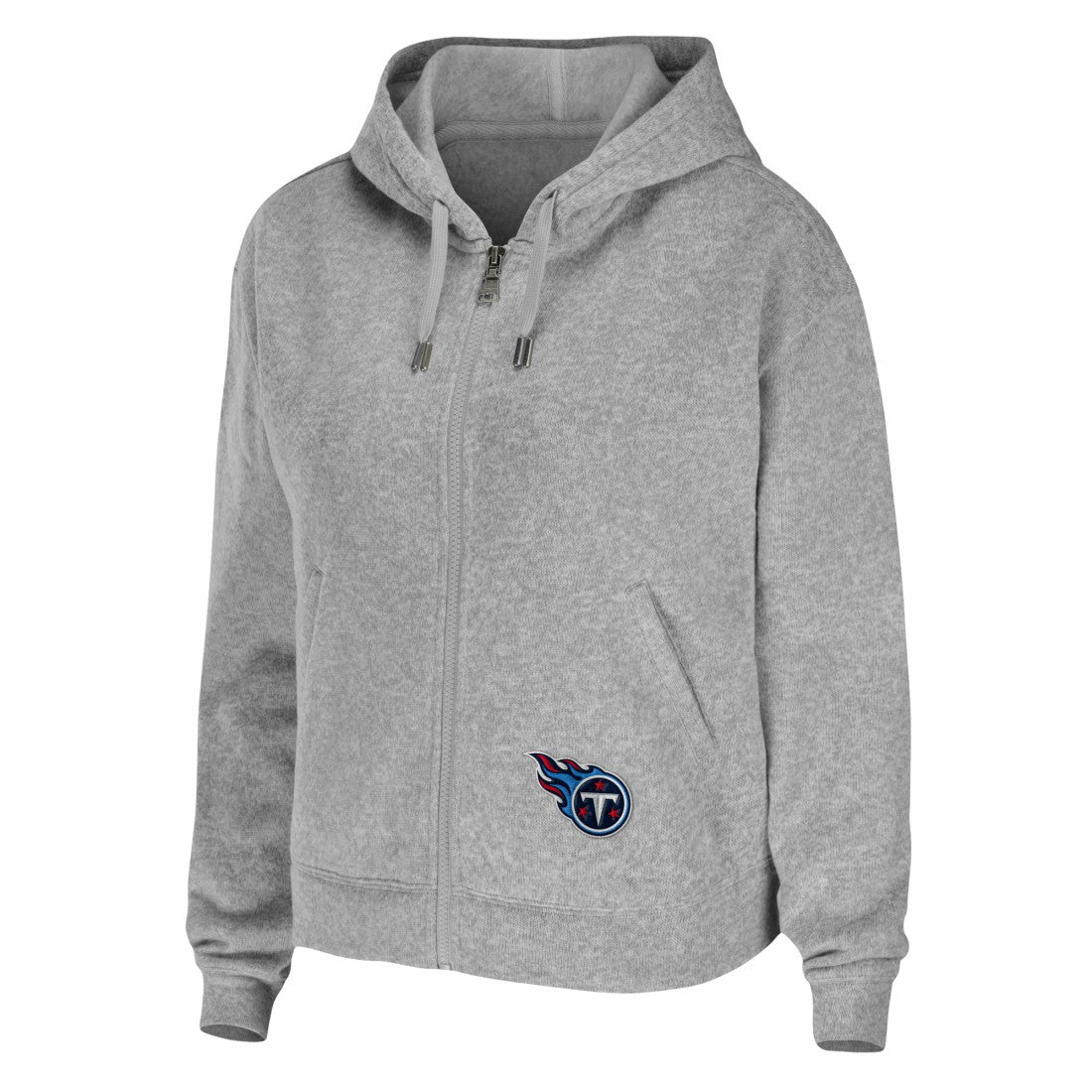 Tennessee Titans WEAR by Erin Andrews Women's Team Full-Zip Hoodie - Heathered Gray online