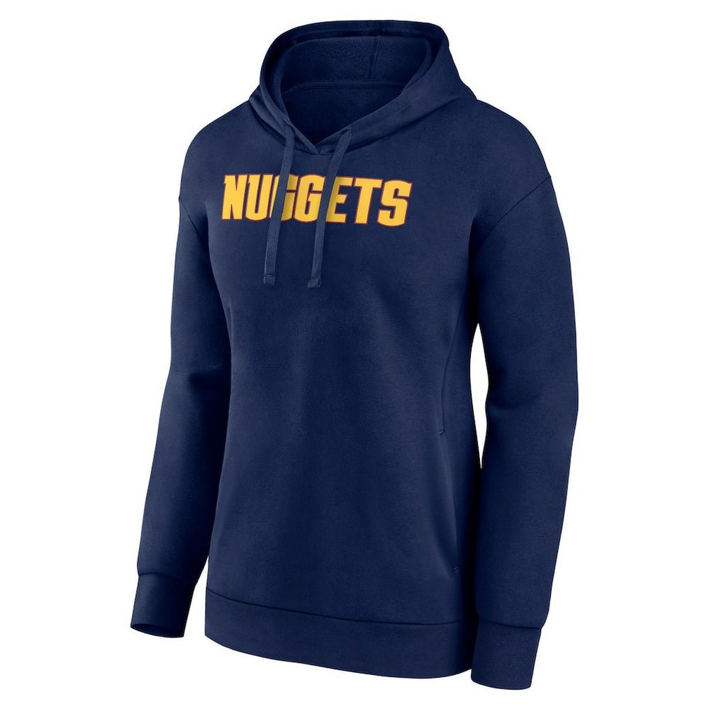 Denver Nuggets Women's Wordmark Alt Pullover Hoodie sale - Navy cheap