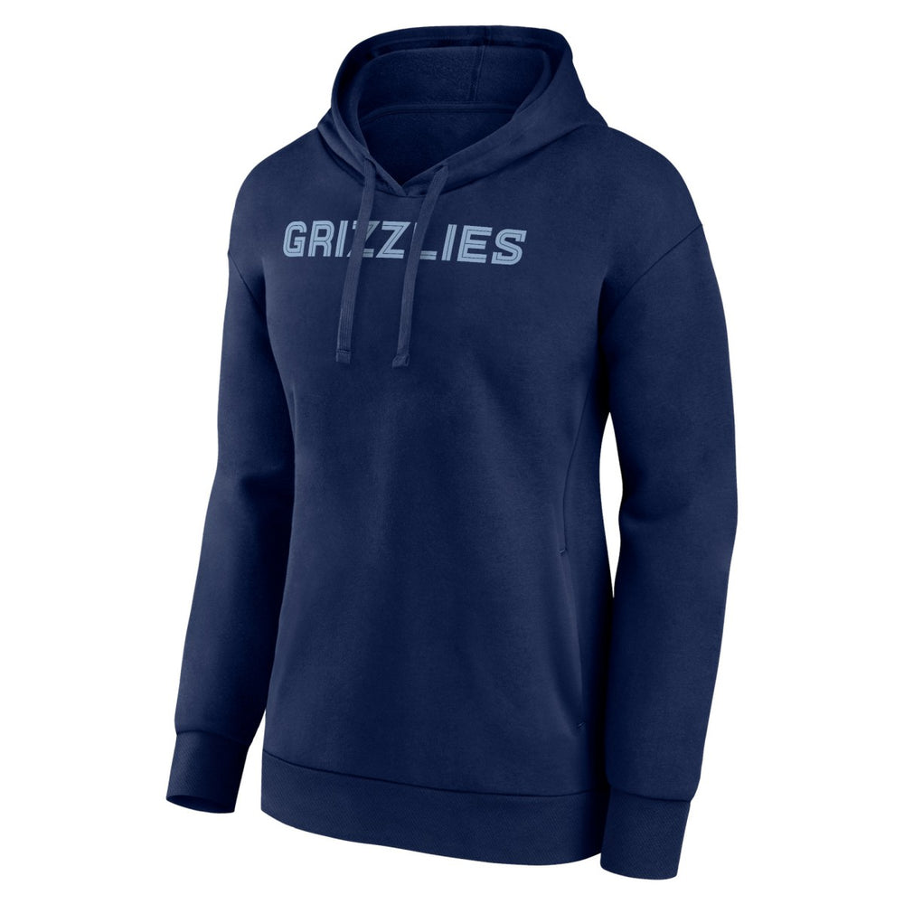 Memphis Grizzlies Women's Wordmark Alt Pullover Hoodie - Navy shop
