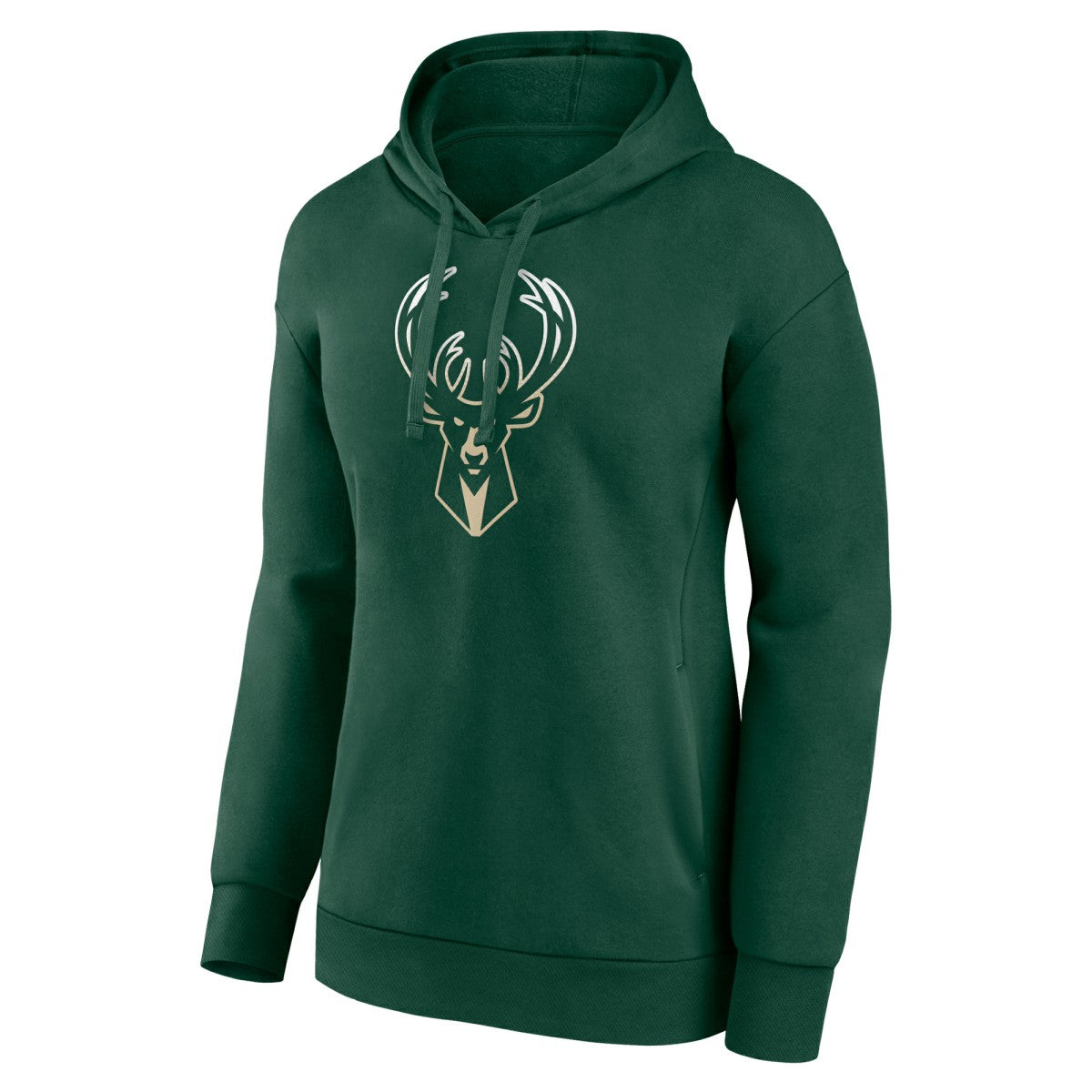 Milwaukee Bucks Women's Gradient Logo Pullover Hoodie - Hunter Green on sale