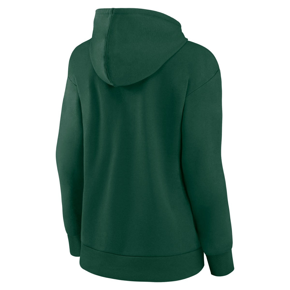 Milwaukee Bucks Women's Gradient Logo Pullover Hoodie - Hunter Green on sale