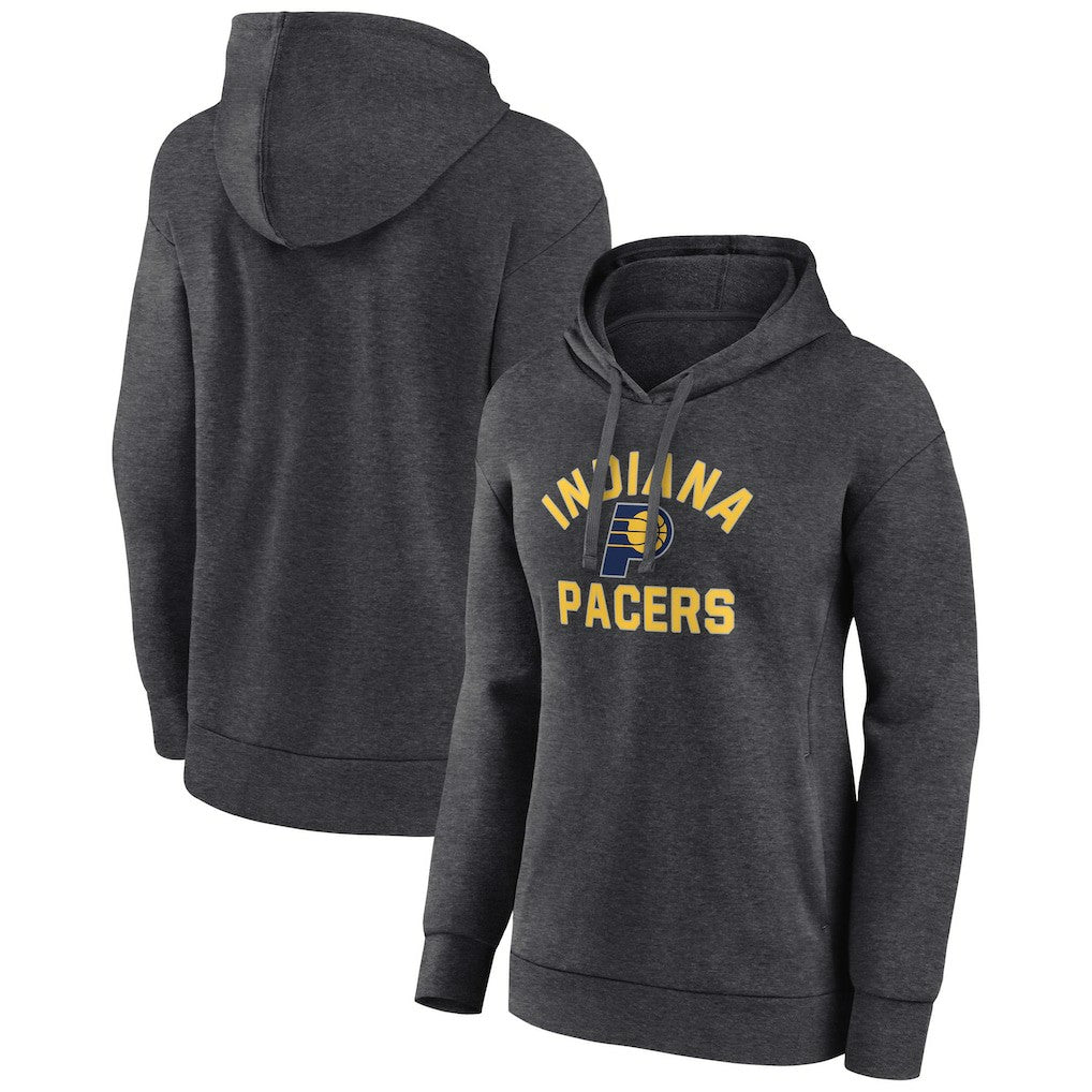 Indiana Pacers Women's Overtime Pullover Hoodie - Charcoal on sale