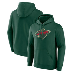 Minnesota Wild Fanatics Primary Logo Pullover Hoodie Green
