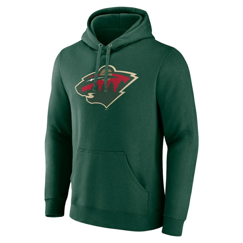 Minnesota Wild Fanatics Primary Logo Pullover Hoodie Green