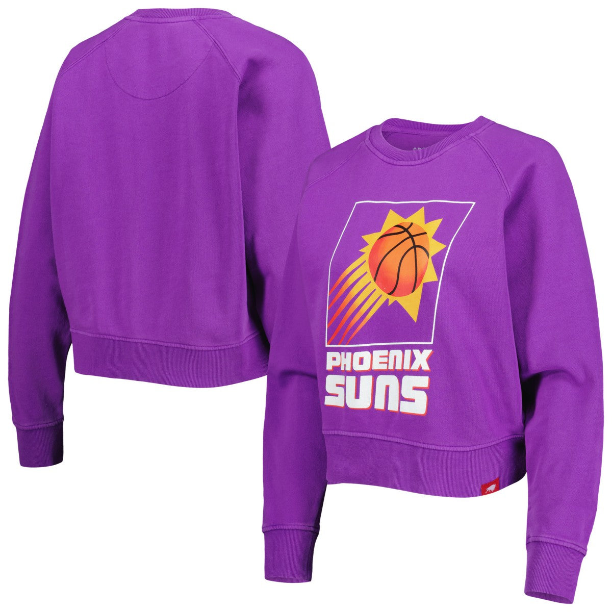 Phoenix Suns Sportiqe Women's Hardwood Classics Ashlyn Raglan Pullover Sweatshirt - Purple for sale