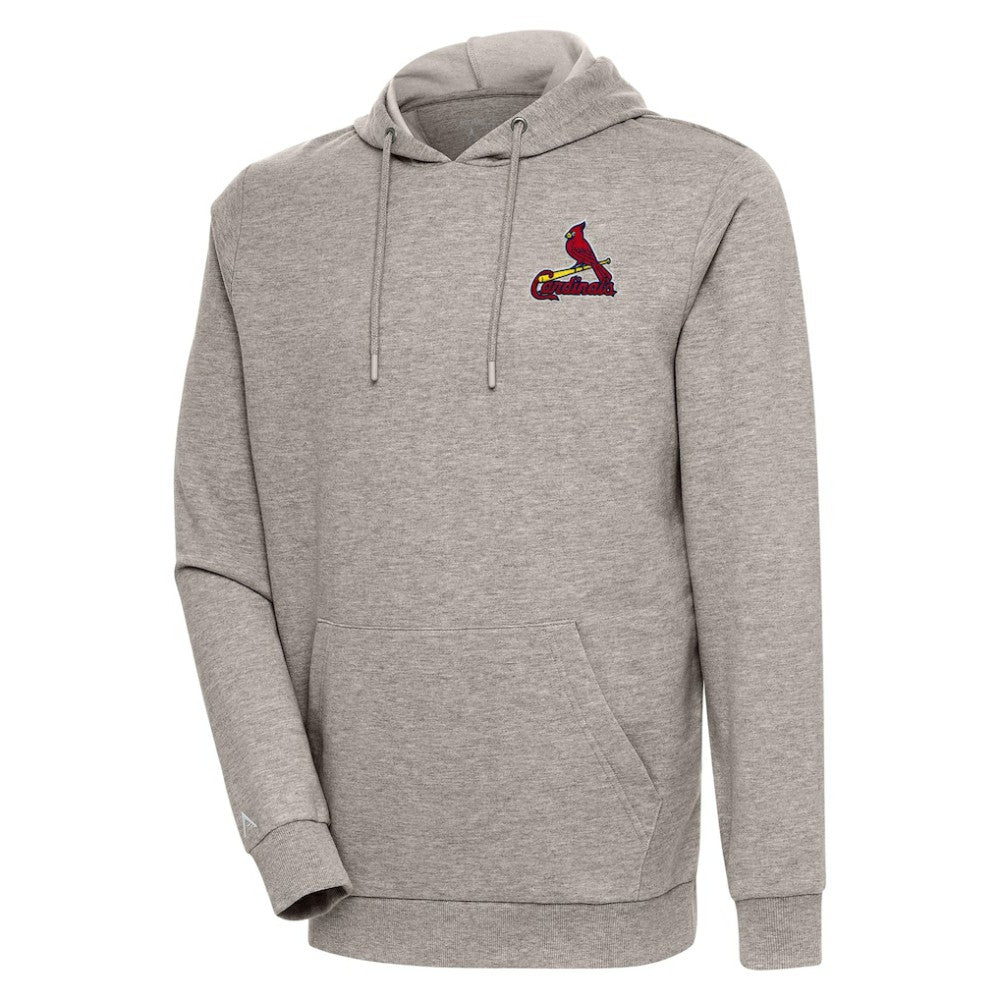 St. Louis Cardinals Antigua Action Pullover Hoodie - Oatmeal