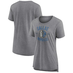 Dallas Mavericks Women's Heritage Tri-Blend T-Shirt sale - Heather Gray cheap