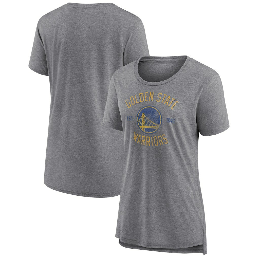 Golden State Warriors Women's Heritage Tri-Blend T-Shirt sale - Heather Gray sale