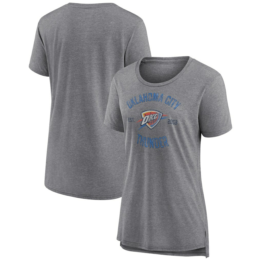 Oklahoma City Thunder Women's Heritage Tri-Blend T-Shirt - Heather Gray online
