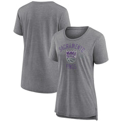 Sacramento Kings Women's Heritage Tri-Blend T-Shirt - Heather Gray discount