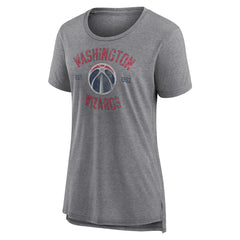 Washington Wizards Women's Heritage Tri-Blend T-Shirt - Heather Gray shop