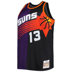 Steve Nash Phoenix Suns Big & Tall Hardwood Classics 1996/97 Split Swingman Jersey - Purple/Black | Mitchell & Ness outlet