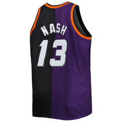 Steve Nash Phoenix Suns Big & Tall Hardwood Classics 1996/97 Split Swingman Jersey - Purple/Black | Mitchell & Ness outlet