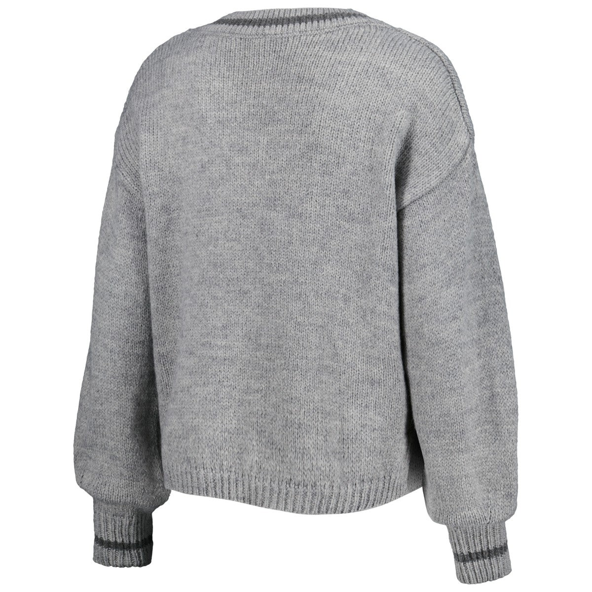 Los Angeles Lakers Lusso Women's Scarletts Lantern Sleeve Tri-Blend V-Neck Pullover Sweater - Gray shop