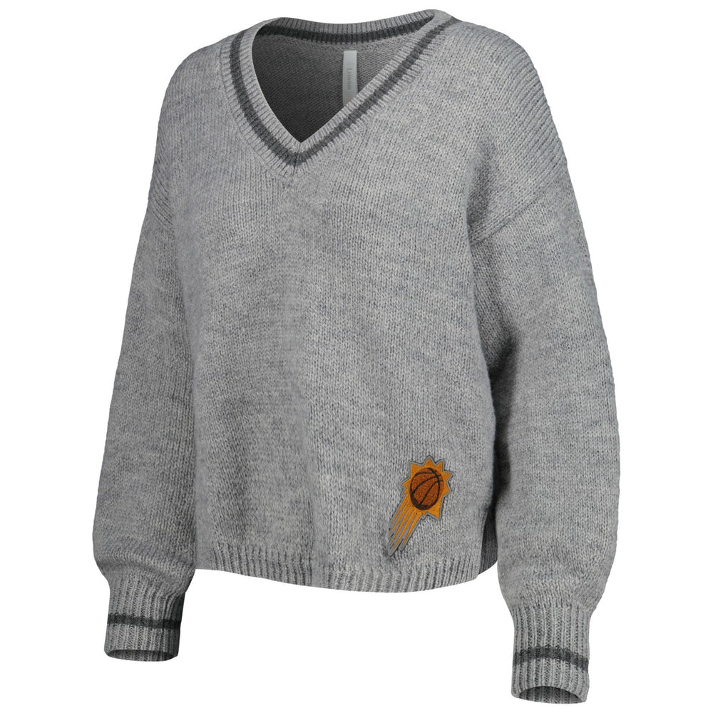 Phoenix Suns Lusso Women's Scarletts Lantern Sleeve Tri-Blend V-Neck Pullover Sweater - Gray sale