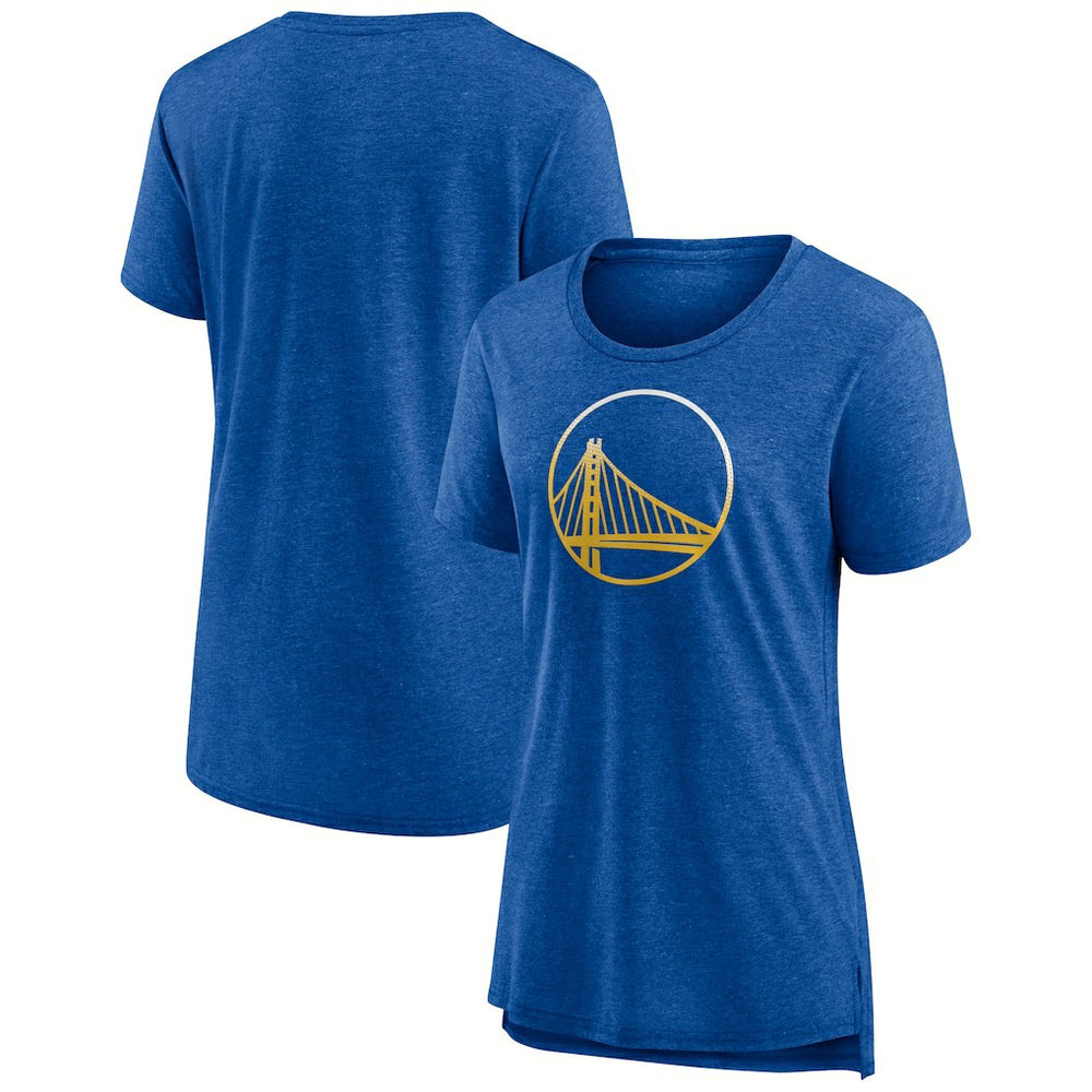 Golden State Warriors Women's Gradient Logo Tri-Blend T-Shirt sale - Heather Royal online