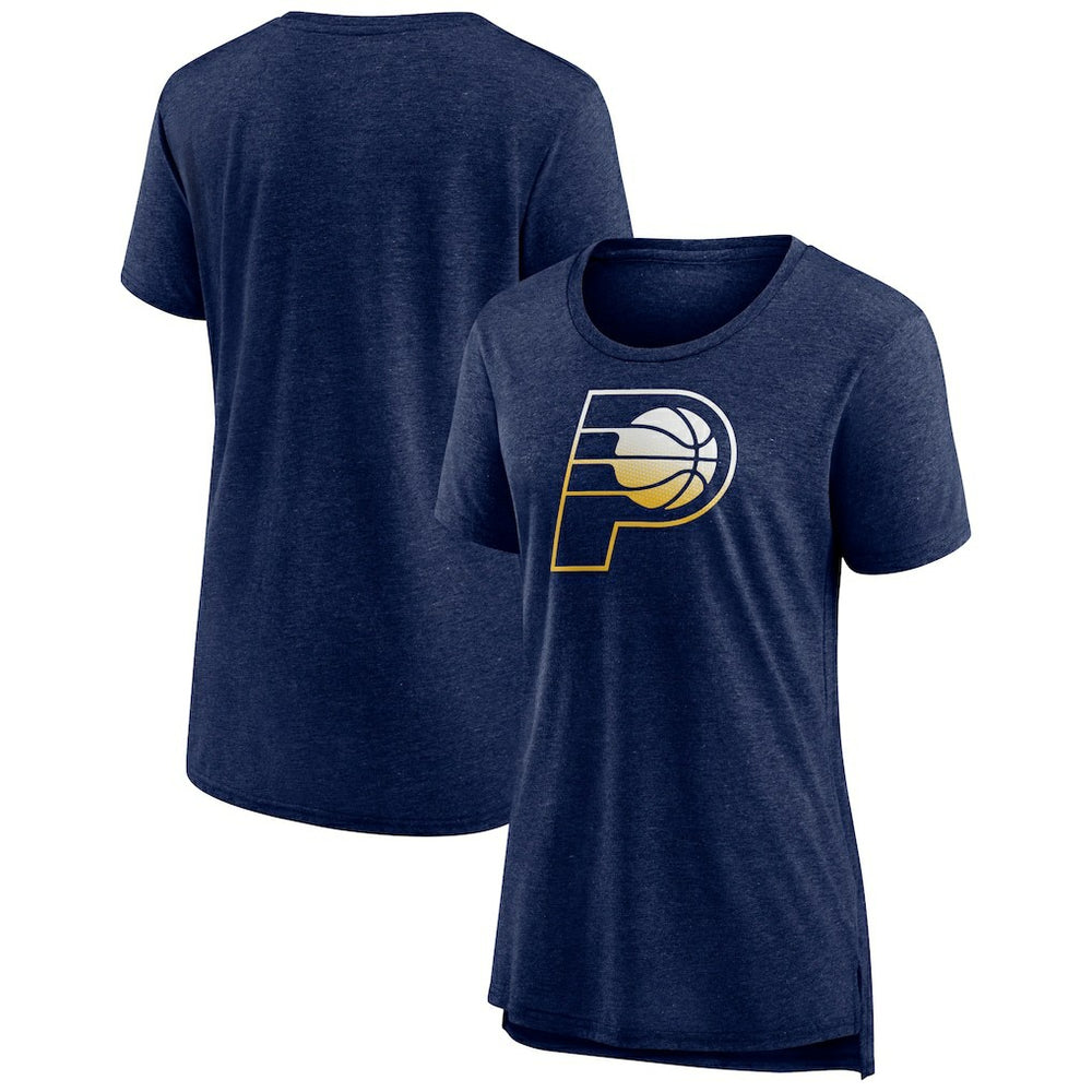 Indiana Pacers Women's Gradient Logo Tri-Blend T-Shirt - Heather Navy sale