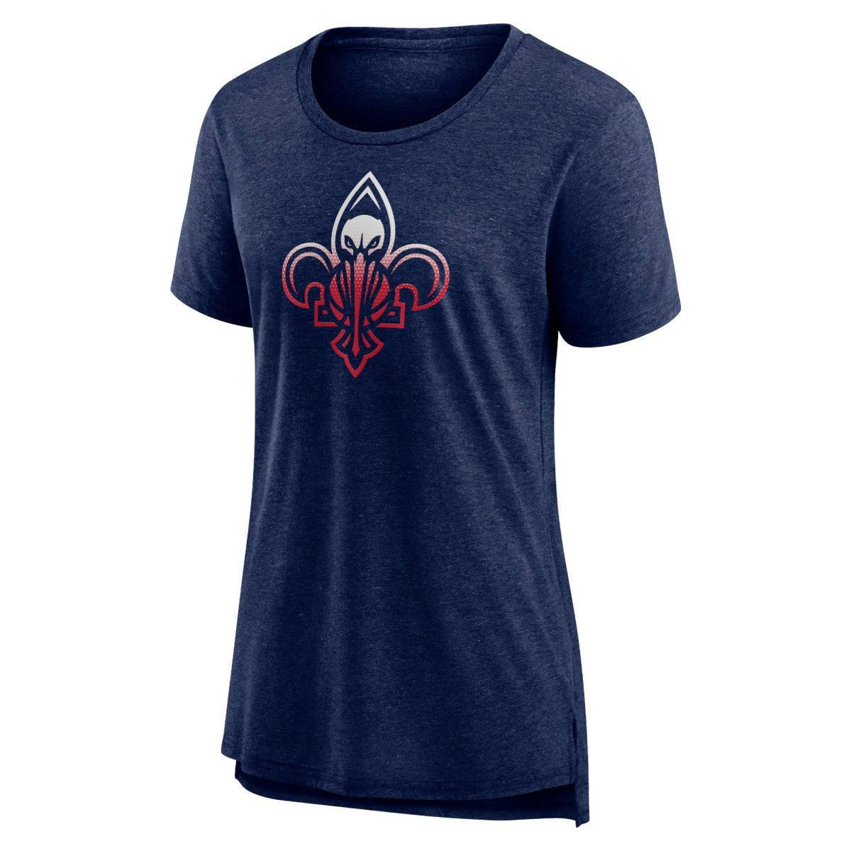 New Orleans Pelicans Women's Gradient Logo Tri-Blend T-Shirt - Heather Navy discount