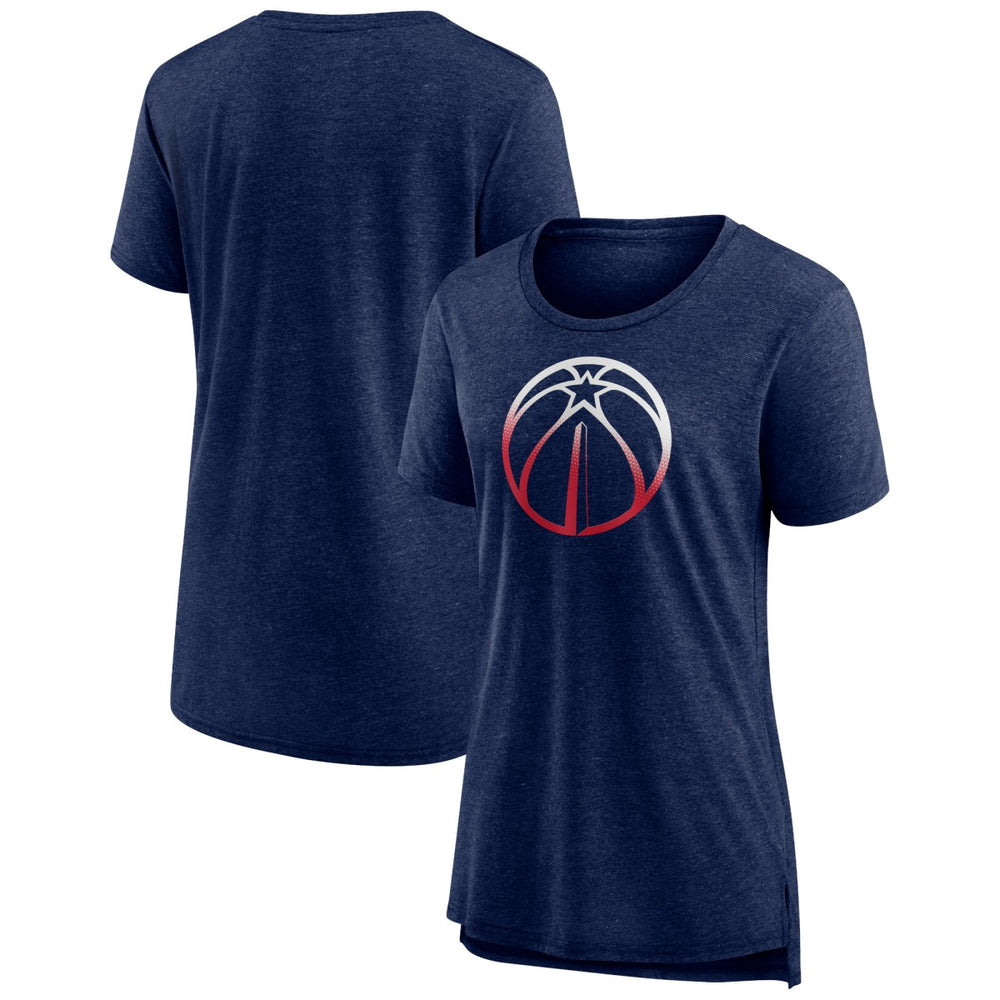 Washington Wizards Women's Gradient Logo Tri-Blend T-Shirt - Heather Navy cheap