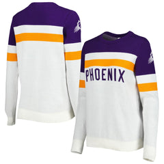 Phoenix Suns Lusso Women's Dominique Pullover Sweater - Purple/Cream cheap