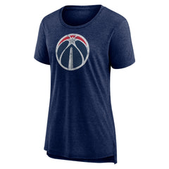Washington Wizards Women's Distressed Logo Tri-Blend T-Shirt - Heather Navy online