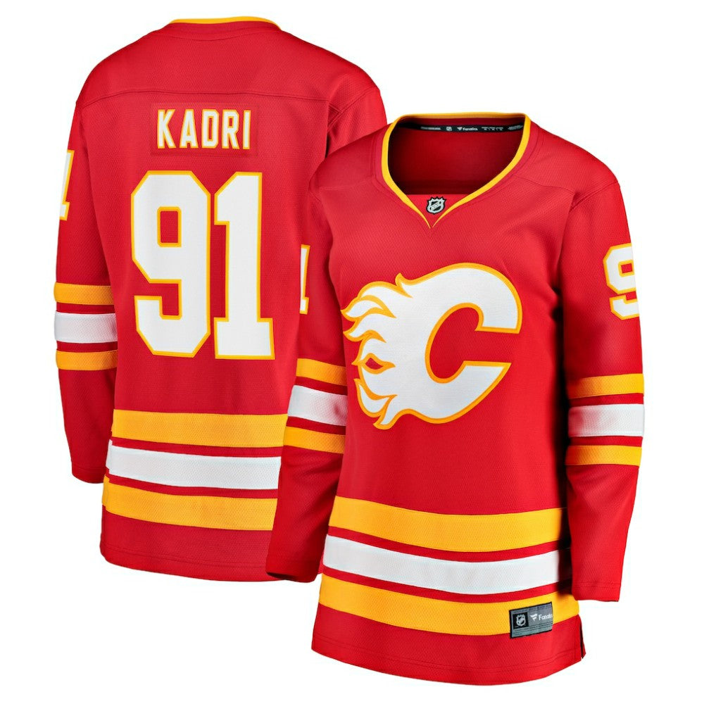 Nazem Kadri Calgary Flames Fanatics Women's Home Breakaway Player Jersey Red