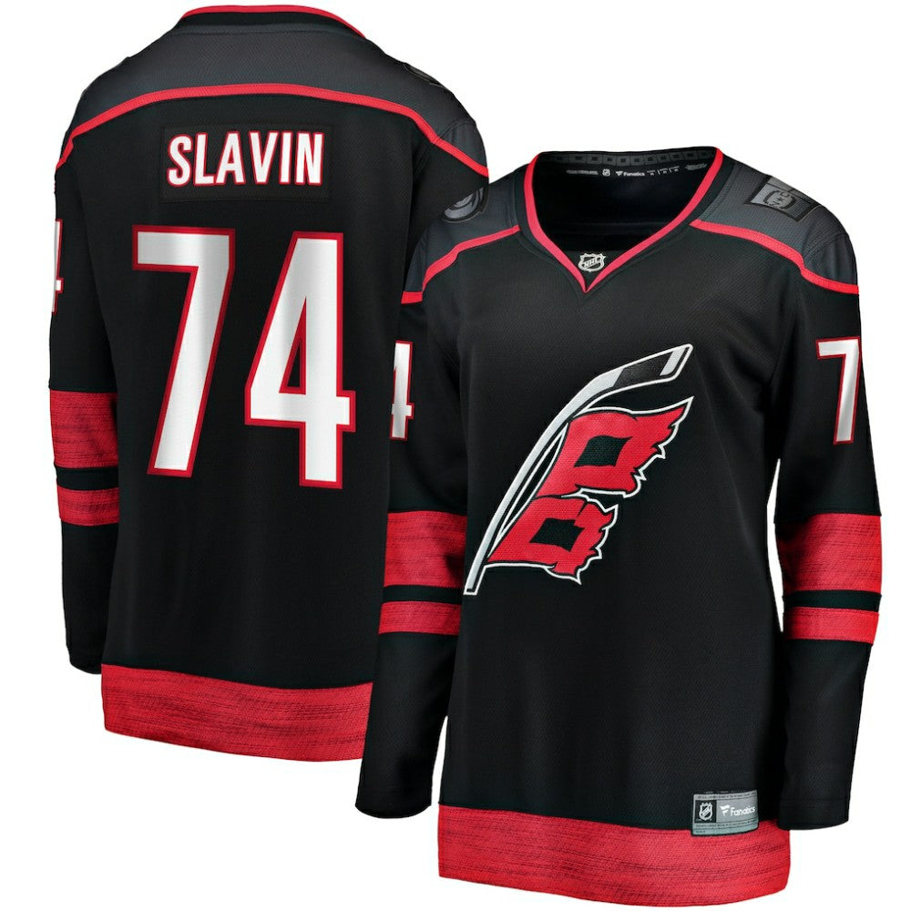 Jaccob Slavin Carolina Hurricanes Fanatics Women's Home Breakaway Player Jersey Black