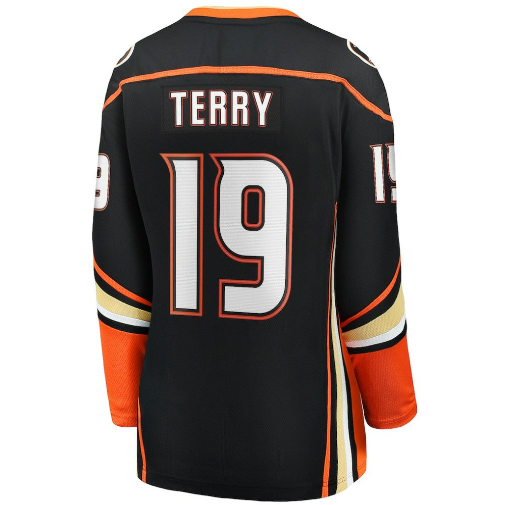 Troy Terry Anaheim Ducks Fanatics Women's Home Team Breakaway Player Jersey Black