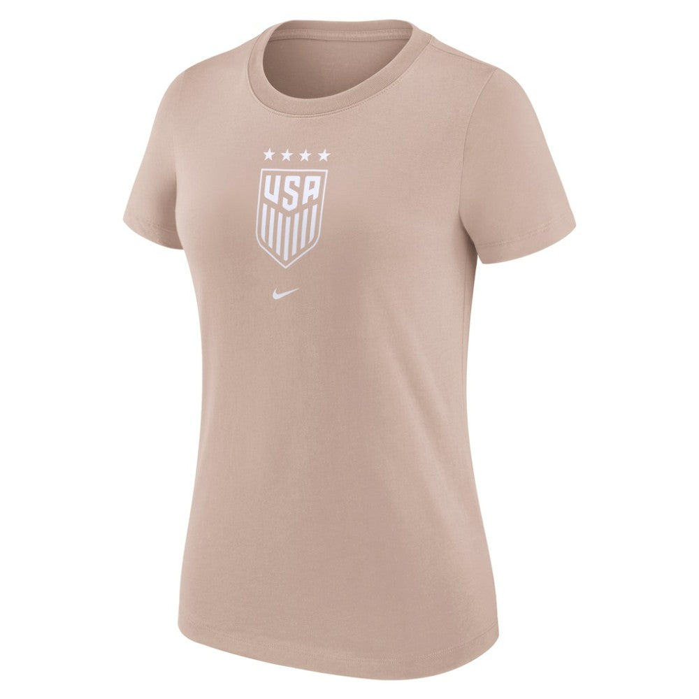 USWNT Women's Crest T-Shirt - Tan | Nike for sale