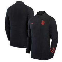 USWNT 2023 Strike Drill Performance Quarter-Zip Long Sleeve Top - Black | Nike cheap