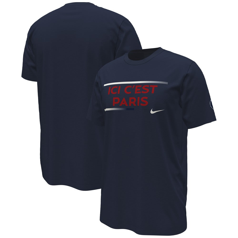 Paris Saint-Germain Verbiage T-Shirt - Navy | Nike discount