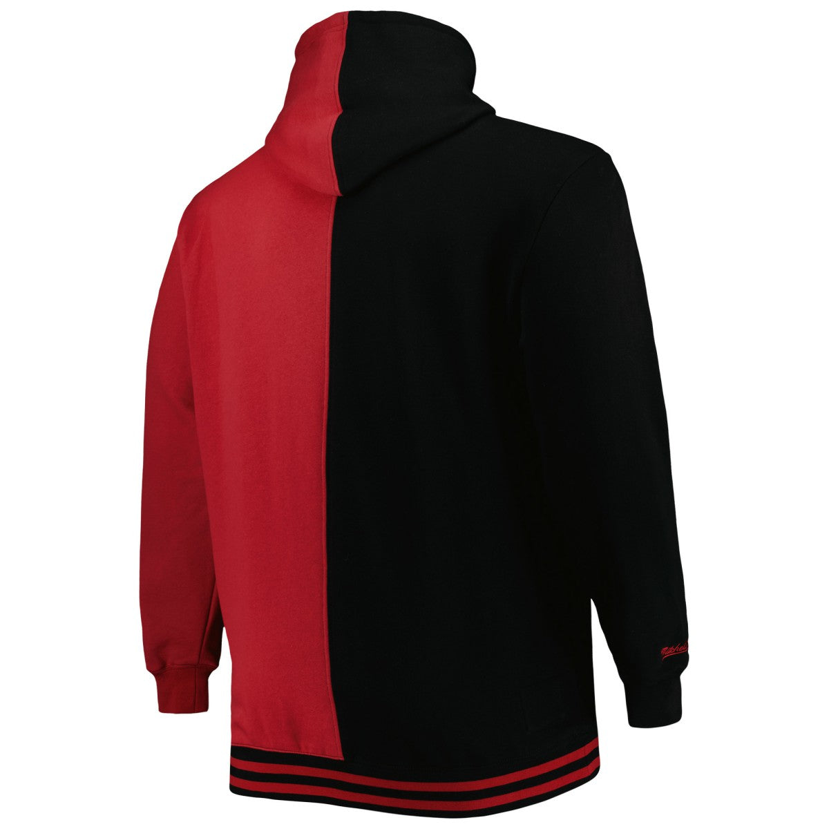 Miami Heat Hardwood Classics Big & Tall Hardwood Classics Split Pullover Hoodie - Black/Red | Mitchell & Ness sale