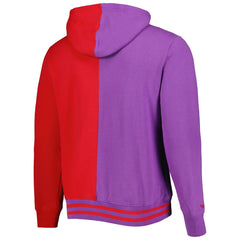 Toronto Raptors Big & Tall Hardwood Classics Split Pullover Hoodie - Purple/Red | Mitchell & Ness online